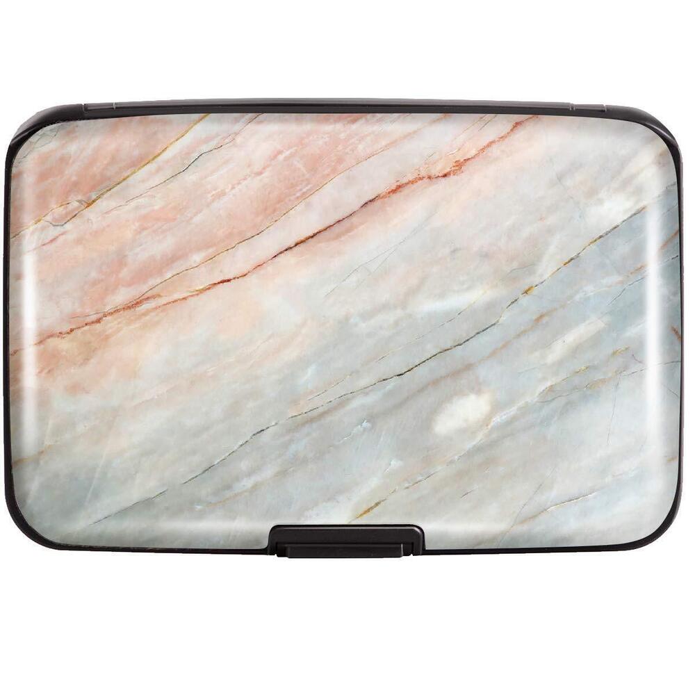 3759 Marble Credit Card Holder ,RFID Blocking Slim Hard Card Case ID Case